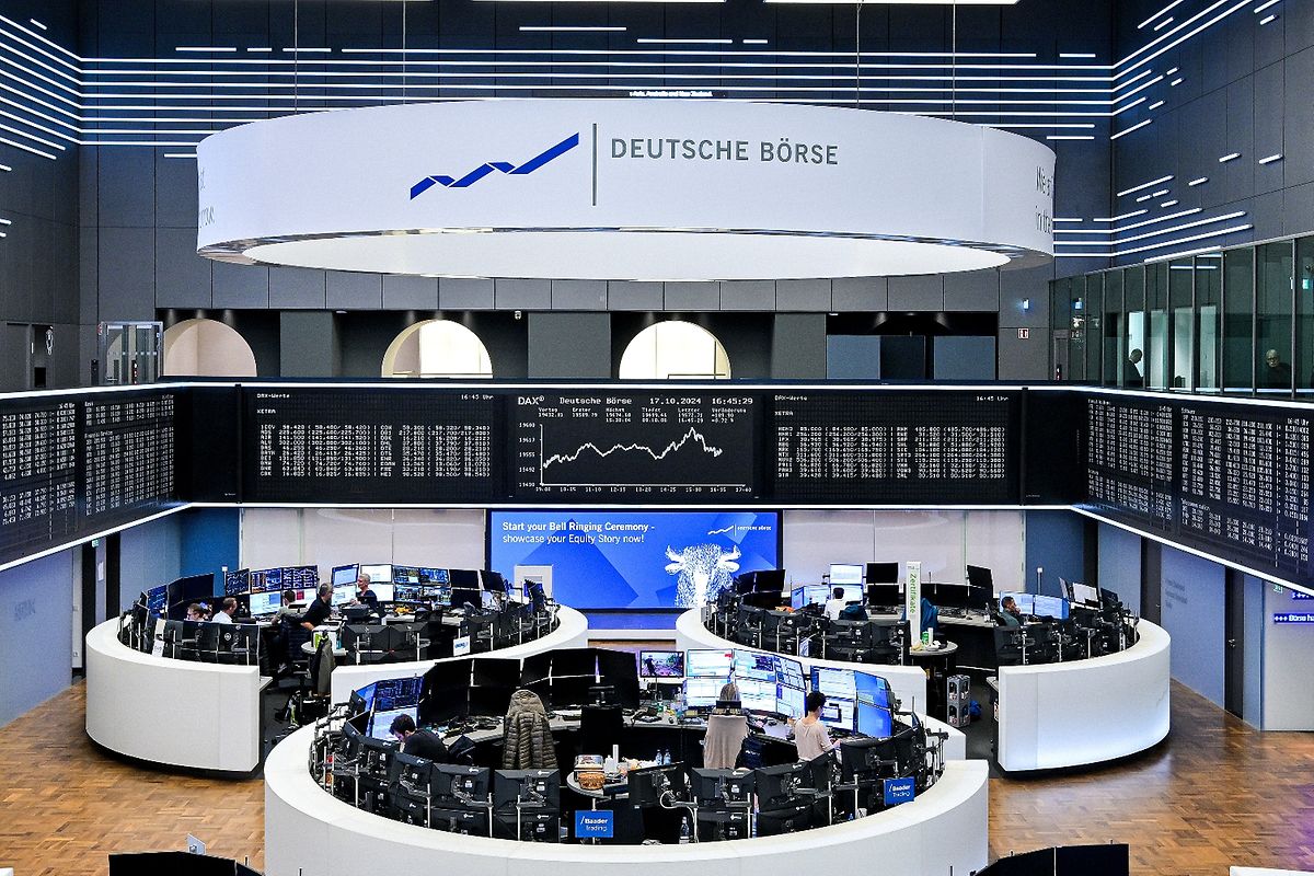 Der Handelssaal der deutschen Börse in Frankfurt. Quelle: Deutsche Börse AG